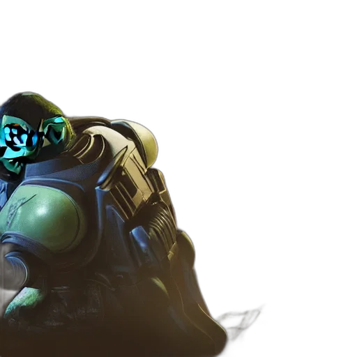robot, mask, weapon, creature transparent PNG cut-out