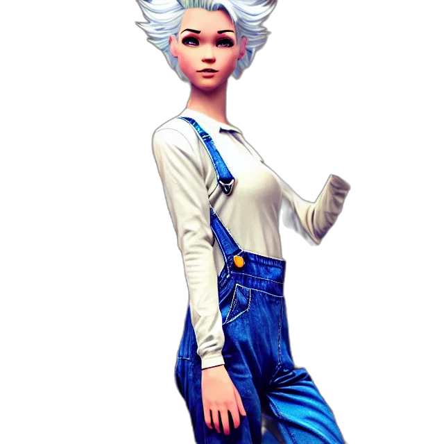 staff, concept art, 3d render, fantasy art, comic book art, blue, full, body transparent PNG cut-out