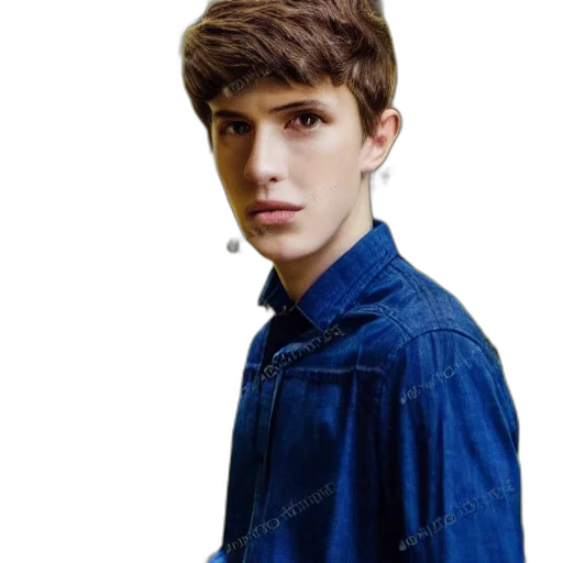 jacket, face, hair, hat transparent PNG cut-out