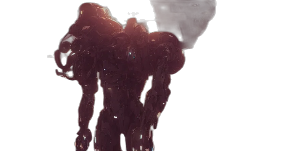robot, concept art, 3d render, cyberpunk, comic book art, outer space, fog, sci transparent PNG cut-out
