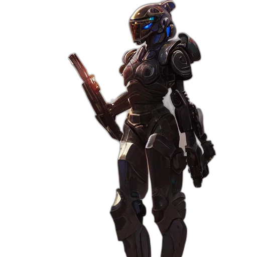 robot, weapon, staff, sword transparent PNG cut-out