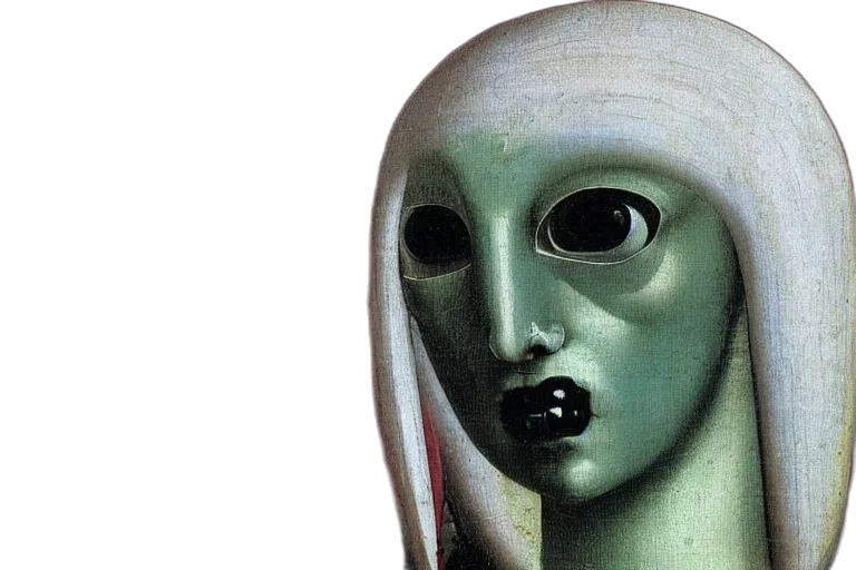 mask, face, robot, creature transparent PNG cut-out