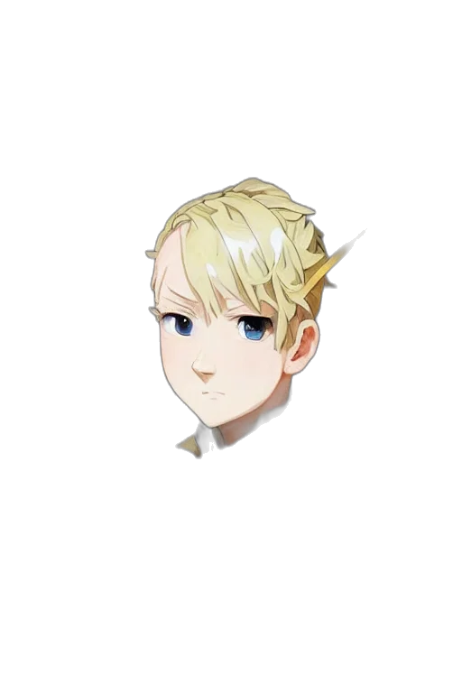 face, staff, mask, crown, anime, pixel art, cartoon, fantasy art transparent PNG cut-out