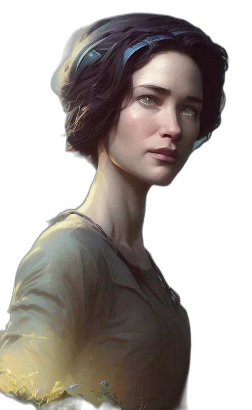 face, crown, staff, dress transparent PNG cut-out