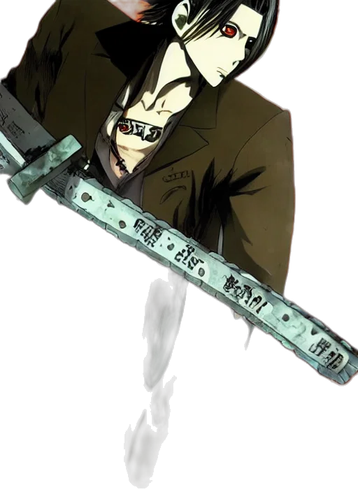 weapon, staff, sword, mask, concept art, anime, cartoon, comic book art transparent PNG cut-out