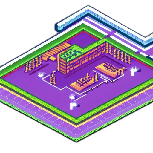 robot, building, furniture, pixel art transparent PNG cut-out