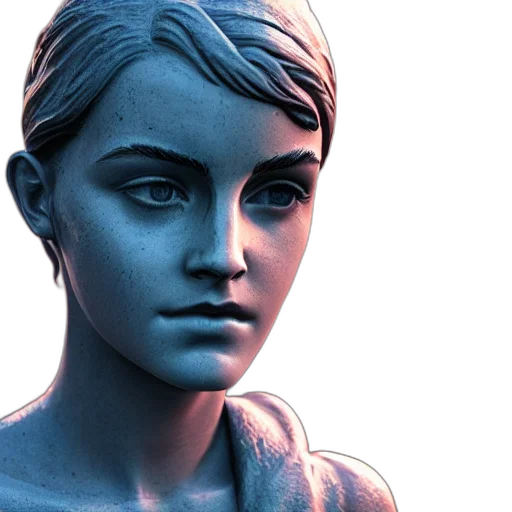 face, jewelry, 3d render, photorealistic, concept art, fantasy art, blue, pastel transparent PNG cut-out