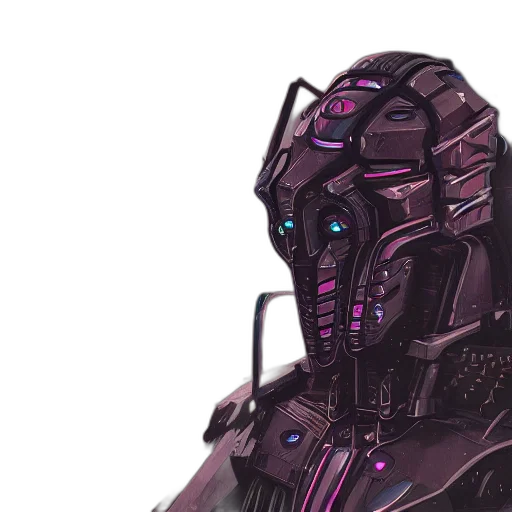 robot, mask, face, weapon transparent PNG cut-out