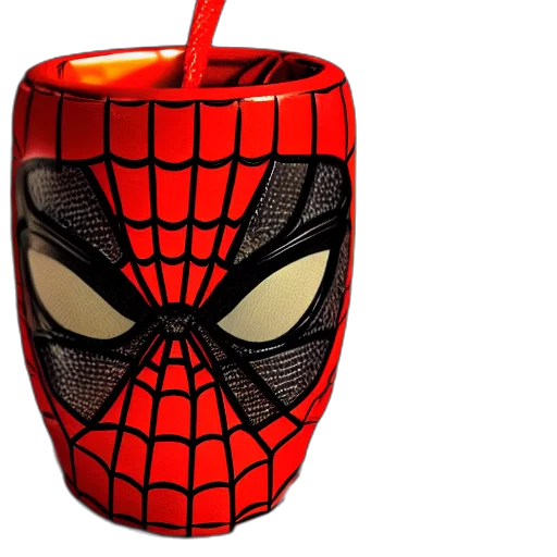 mask, 3d render, comic book art, concept art, closeup, photorealistic, image, spider transparent PNG cut-out