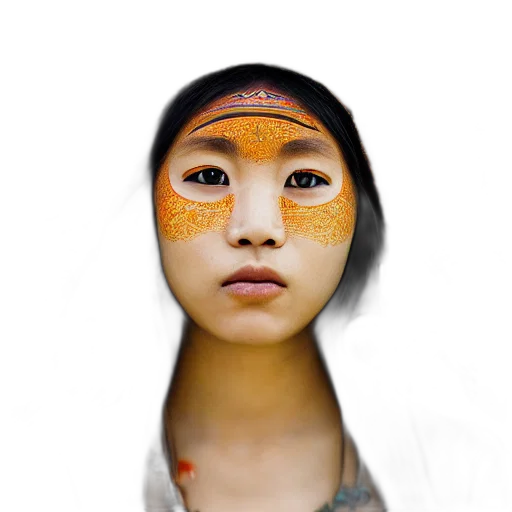 mask, face, jewelry, staff transparent PNG cut-out