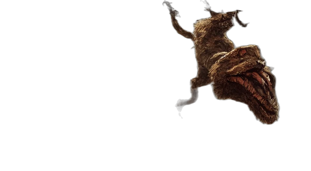 dragon, creature, hair, animal transparent PNG cut-out