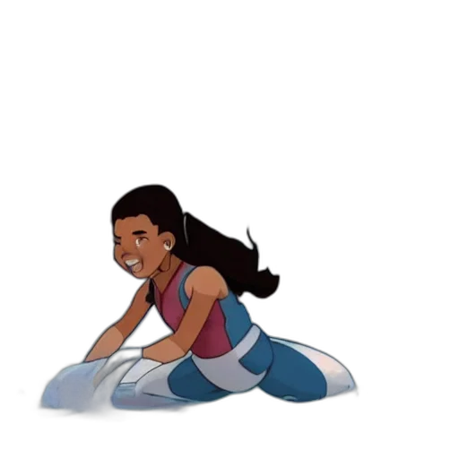 concept art, cartoon, comic book art, pixel art, pastel, katara, destroying, all transparent PNG cut-out