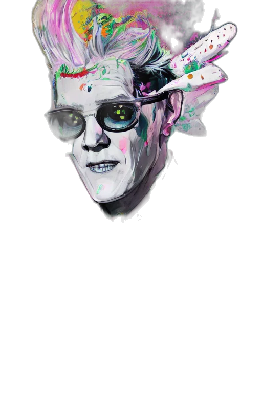 mask, face, robot, creature, cyberpunk, vaporwave, concept art, watercolor transparent PNG cut-out