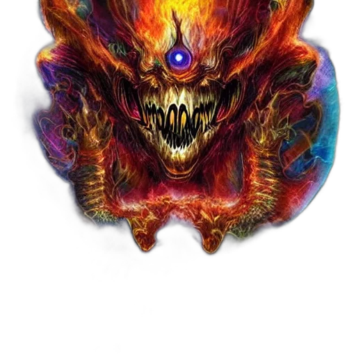 mask, dragon, creature, face, concept art, fantasy art, watercolor, pixel art transparent PNG cut-out