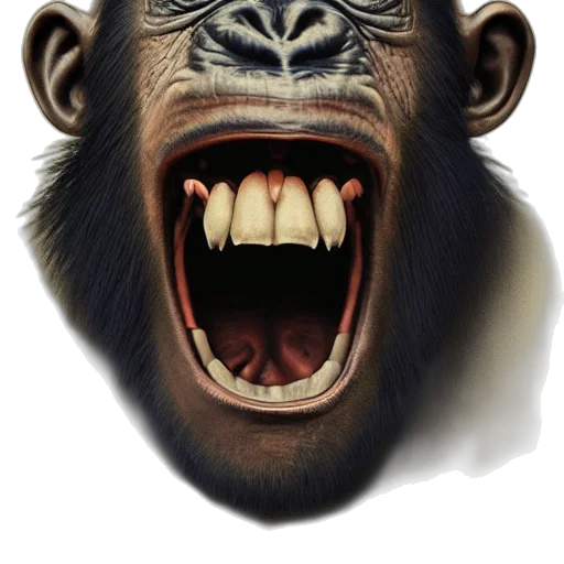animal, face, creature, mask, photorealistic, concept art, 3d render, cartoon transparent PNG cut-out