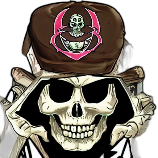 hat, jewelry, staff, cartoon, concept art, pixel art, 3d render, vecna transparent PNG cut-out
