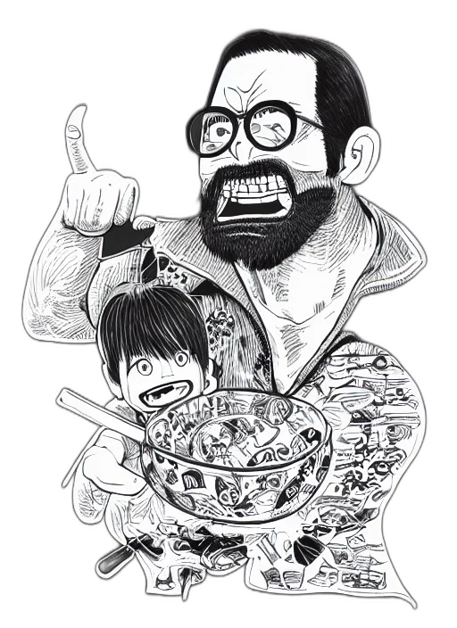food, cartoon, comic book art, concept art transparent PNG cut-out