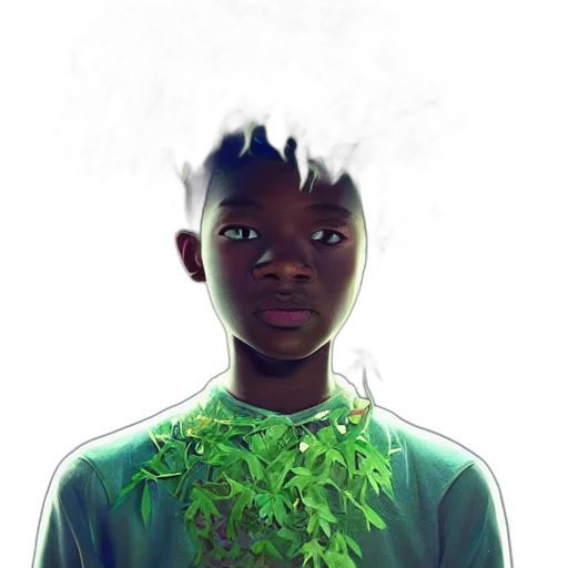 face, crown, creature, tree, concept art, fantasy art, comic book art, photorealistic transparent PNG cut-out