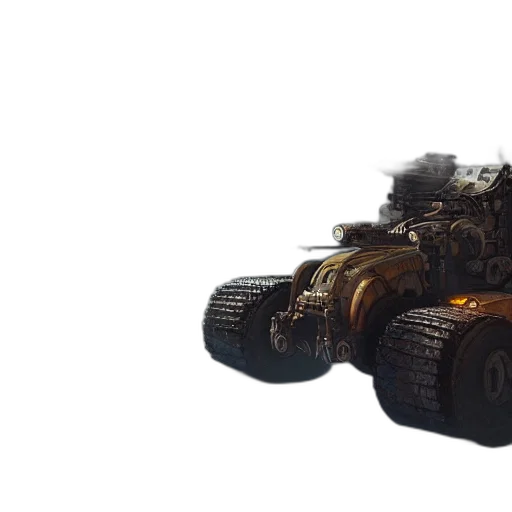 weapon, car, robot, animal, concept art, 3d render, fantasy art, crossout transparent PNG cut-out