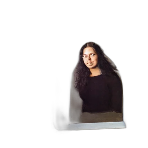 hair, face, staff, creature transparent PNG cut-out