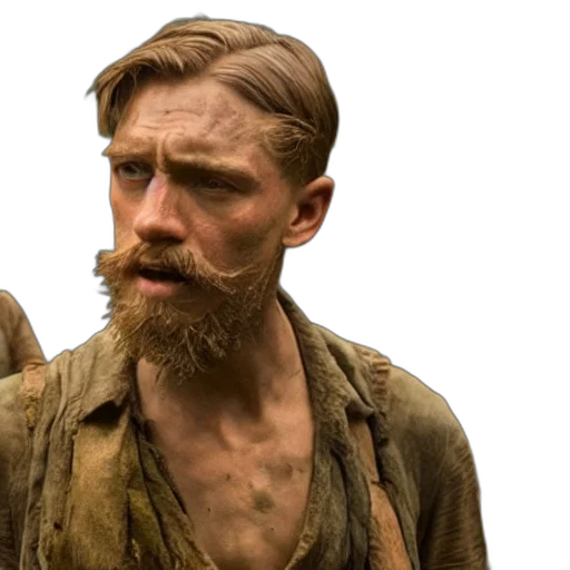 hair, concept art, film, still transparent PNG cut-out