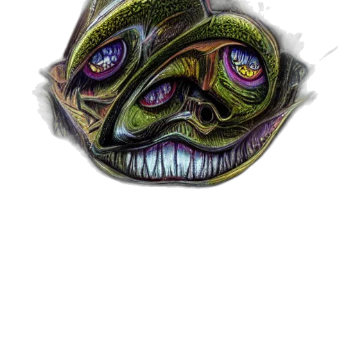 mask, creature, face, hat, concept art, fantasy art, photorealistic, watercolor transparent PNG cut-out