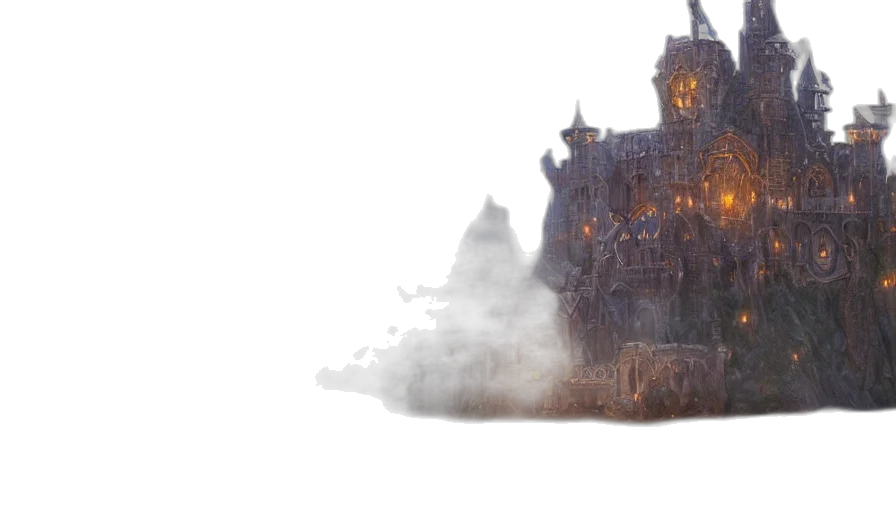 dragon, building, crown, weapon transparent PNG cut-out