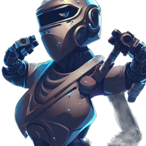 robot, weapon, staff, sword transparent PNG cut-out