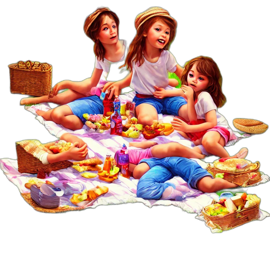 food, photorealistic, oil painting, 3d render transparent PNG cut-out