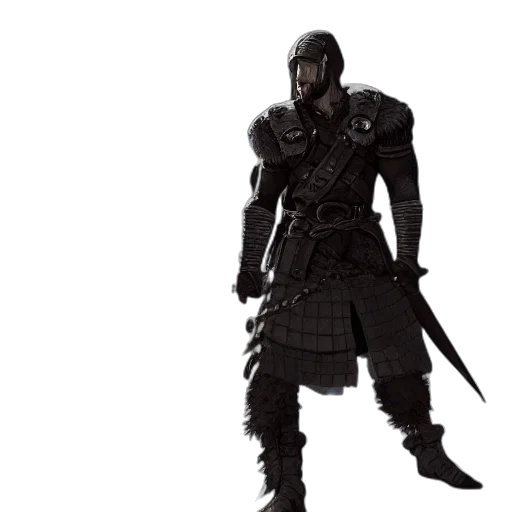 sword, weapon, concept art, fantasy art, 3d render, comic book art, tom, hardy transparent PNG cut-out