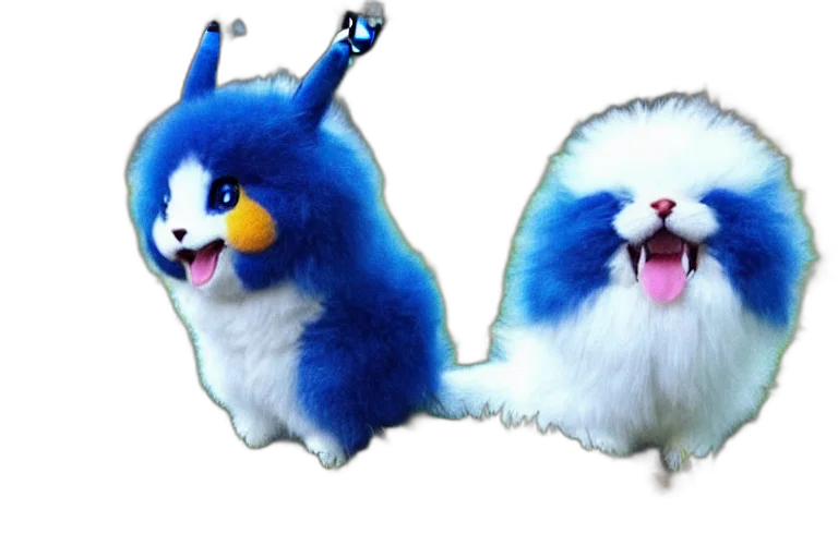 animal, creature, concept art, 3d render, blue, real, life, pokemon transparent PNG cut-out