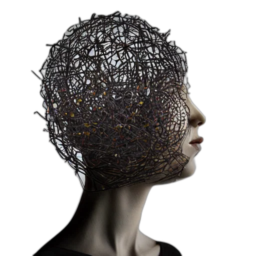 crown, mask, hat, face, 3d render, concept art, photorealistic, cyberpunk transparent PNG cut-out