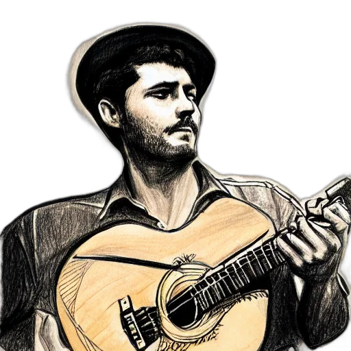 hat, face, cartoon, pencil sketch transparent PNG cut-out