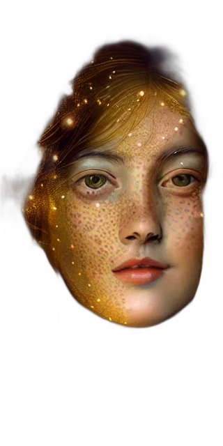 face, mask, jewelry, crown, photorealistic, fantasy art, oil painting, 3d render transparent PNG cut-out