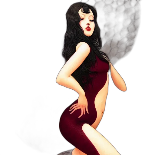 dress, concept art, fantasy art, cartoon transparent PNG cut-out