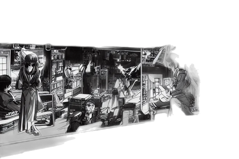 furniture, car, building, concept art transparent PNG cut-out