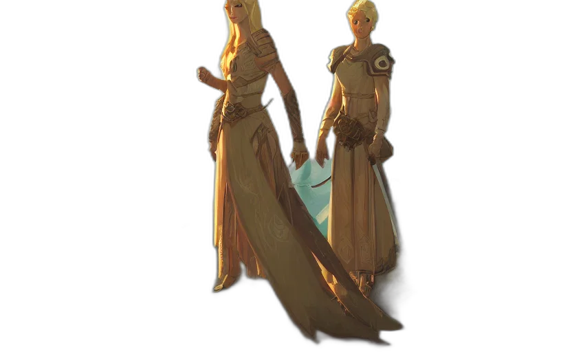 staff, dress, sword, crown, concept art, fantasy art, 3d render, pixel art transparent PNG cut-out