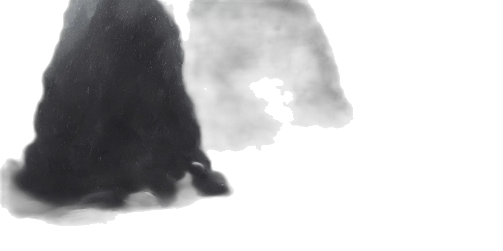 creature, animal, hair, face, concept art, photorealistic, 3d render, fog transparent PNG cut-out
