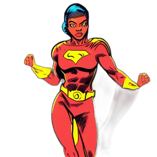 comic book art, concept art, cartoon, super transparent PNG cut-out
