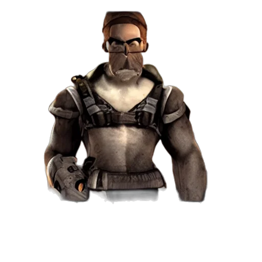 staff, face, jacket, weapon transparent PNG cut-out