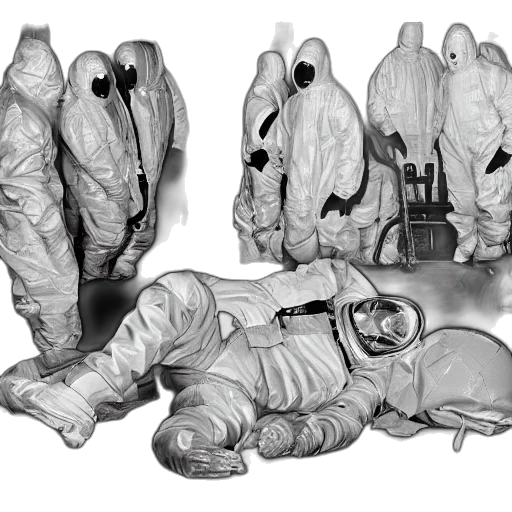 jacket, mask, concept art, outer space transparent PNG cut-out