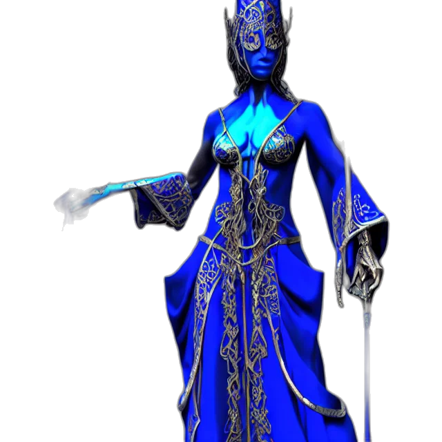 staff, dress, jewelry, mask transparent PNG cut-out