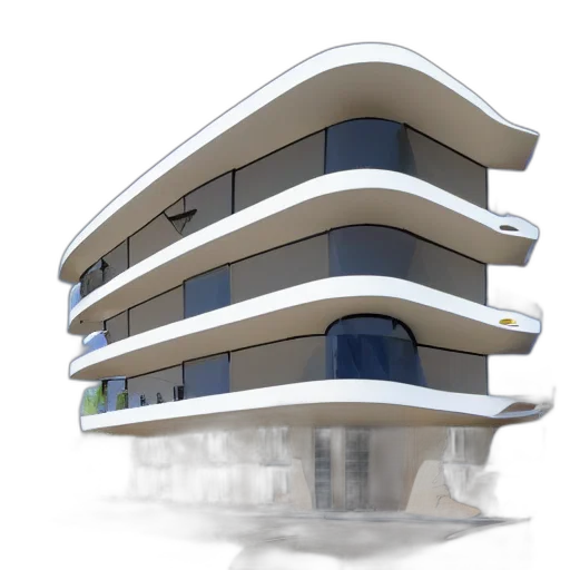 building, 3d render, concept art, photorealistic, designed, shape, grammar transparent PNG cut-out