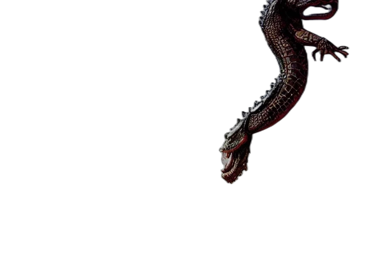 dragon, creature, animal, staff, 3d render, concept art, photorealistic, fantasy art transparent PNG cut-out