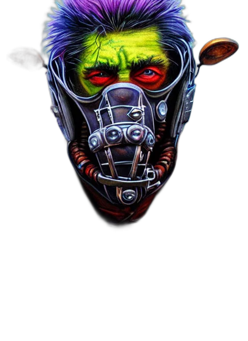 mask, face, robot, creature transparent PNG cut-out