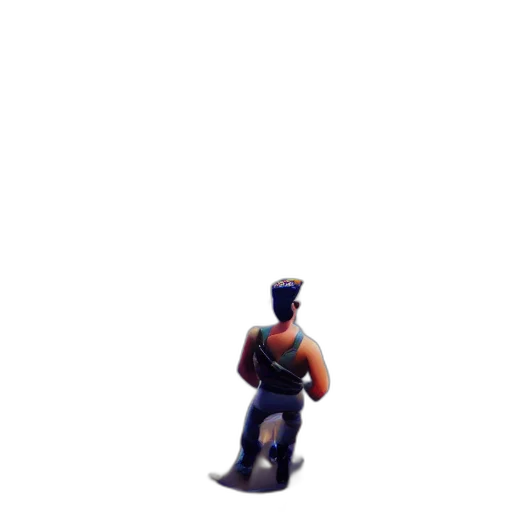 hat, staff, weapon, robot, pixel art, 3d render, concept art, fantasy art transparent PNG cut-out