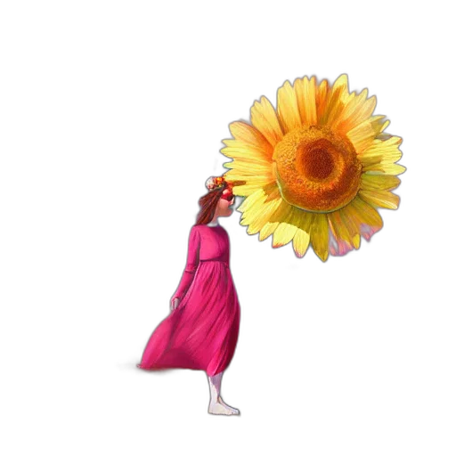 flower, dress, umbrella, crown transparent PNG cut-out