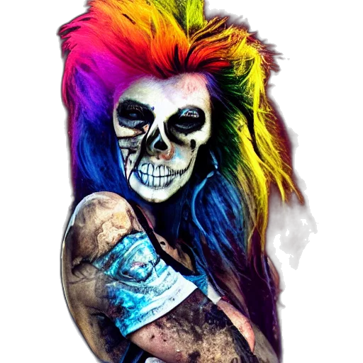 animal, hair, creature, mask, fantasy art, photorealistic, cyberpunk, concept art transparent PNG cut-out