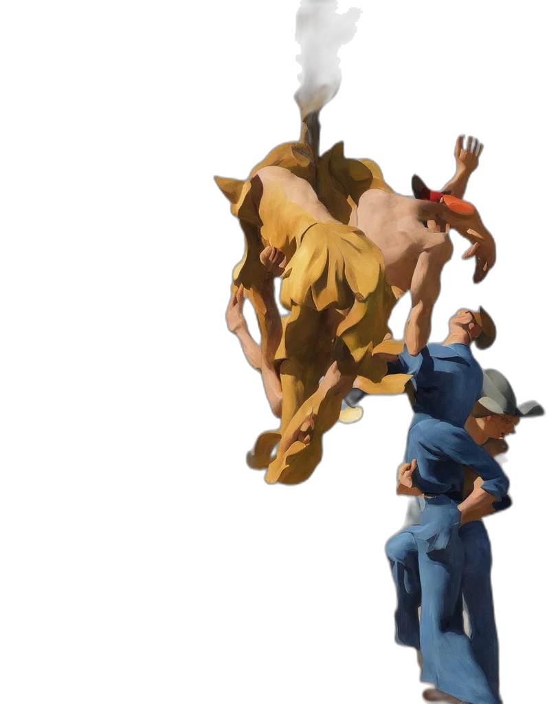hat, creature, animal, staff transparent PNG cut-out