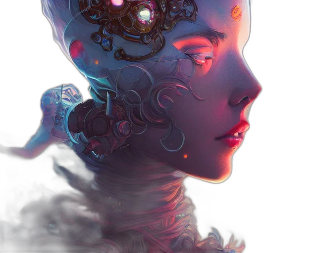 robot, crown, face, mask transparent PNG cut-out